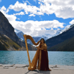 Harp-Angel-Harpist-at-Lake-Louise